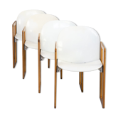 Arfa & Tobia Scarpa ‘dialogo’ dining chairs for B&B Italia 1970