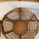 Vintage tripod plant/book holder in rattan – Mid-Century circa 1960