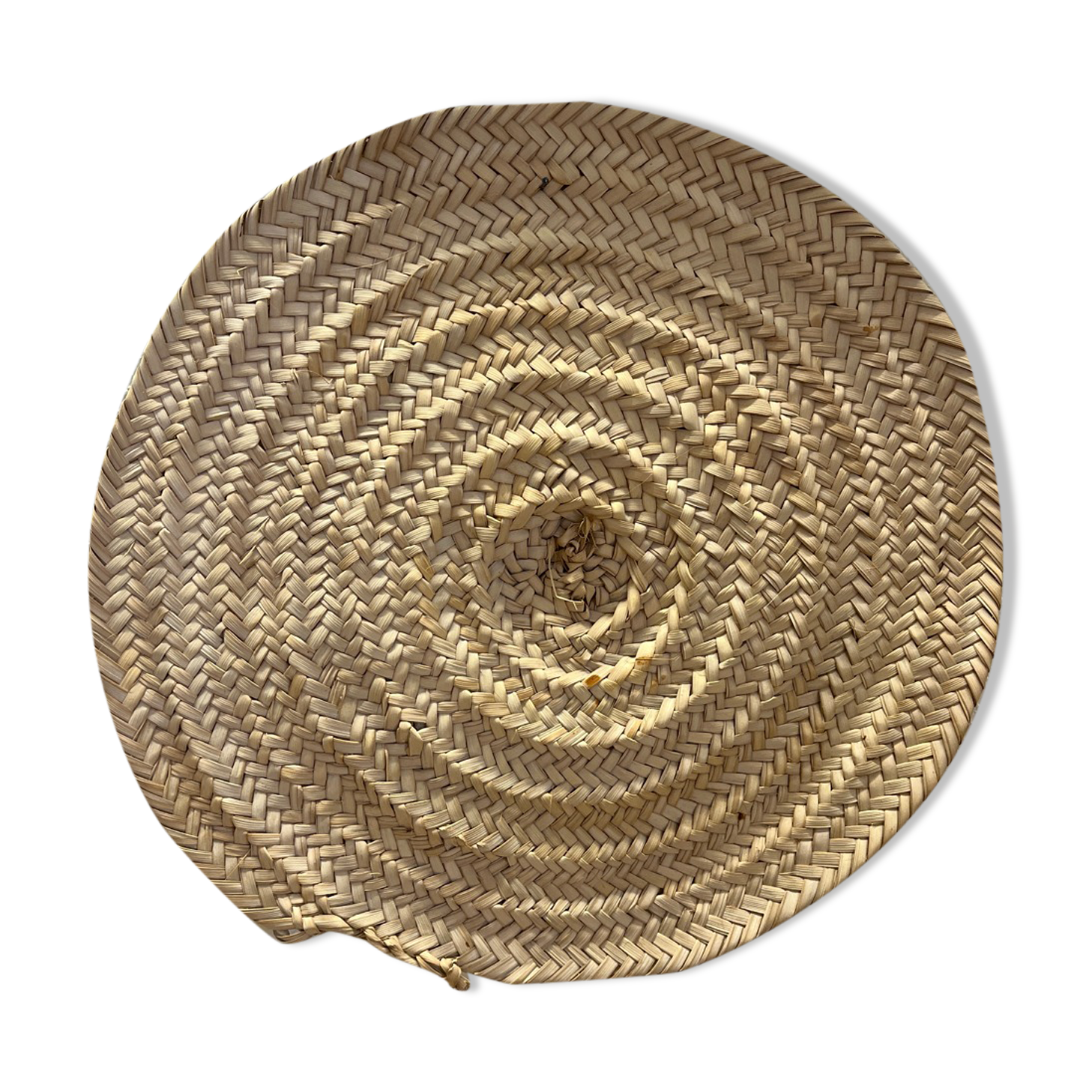 Wicker rattan top for wall decoration