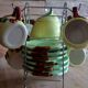 Tea / coffee service in earthenware "Lemon" on display – 15 pieces