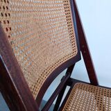 Vintage rattan folding chair