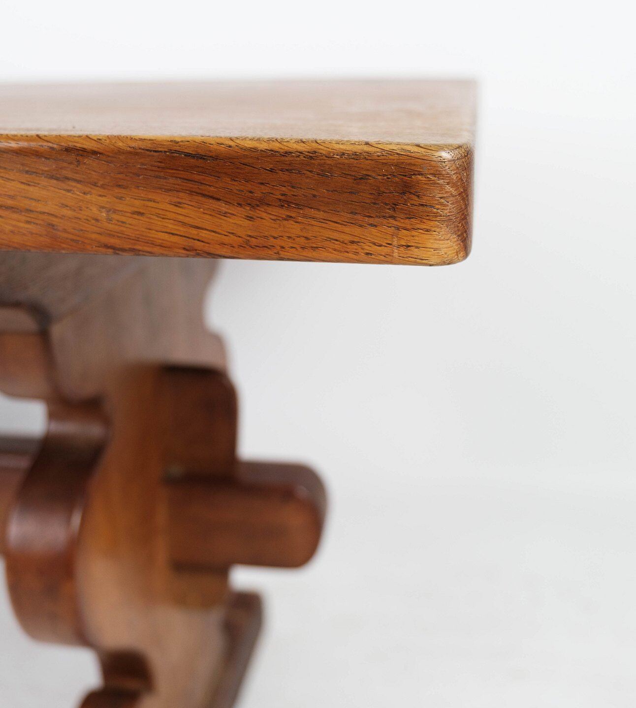 Table basse en chêne des années 1970