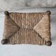 Wood and straw footrest