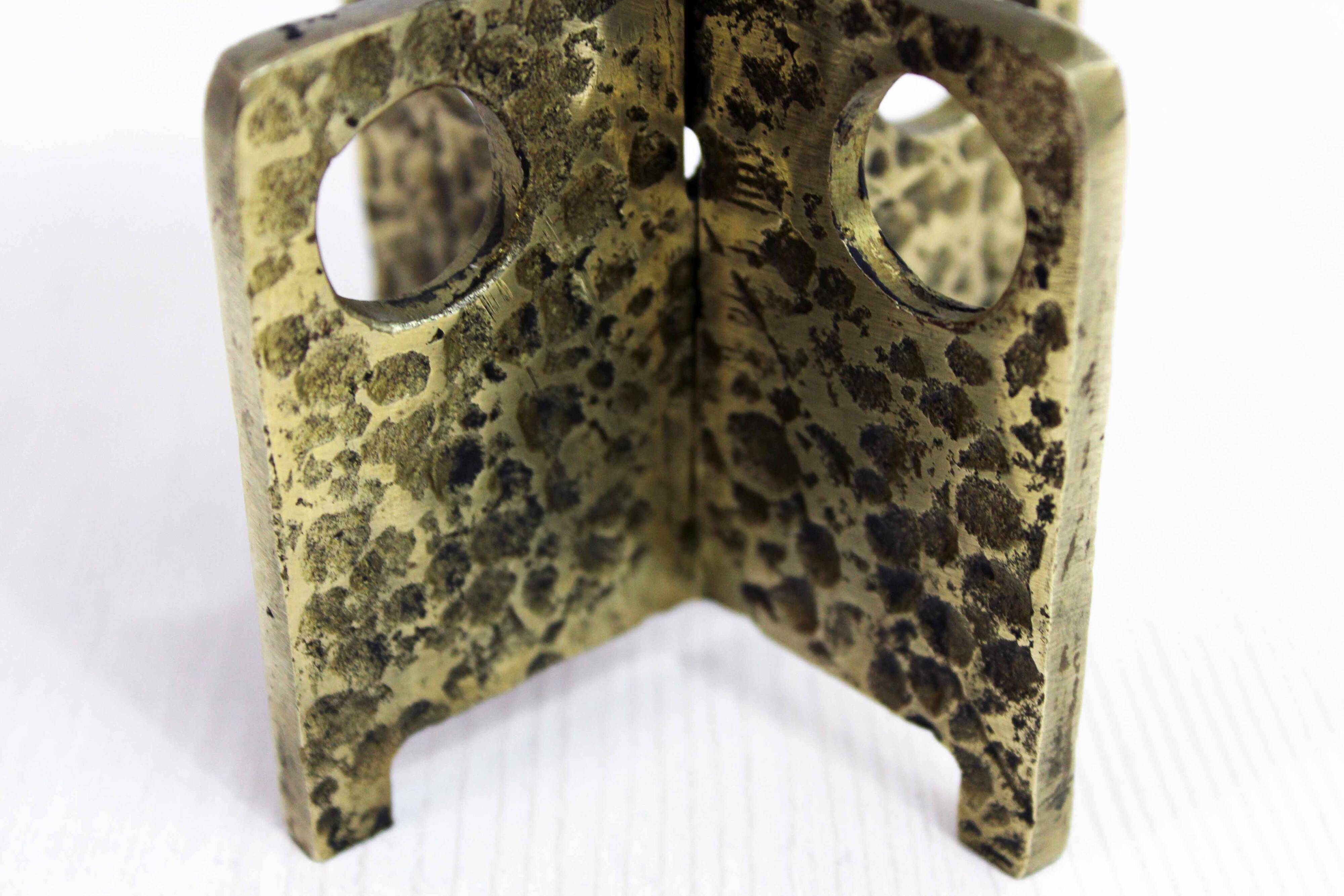 Brutalist candle holder 60s