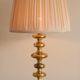 Single Swedish Brass Bobbin Table lamp
