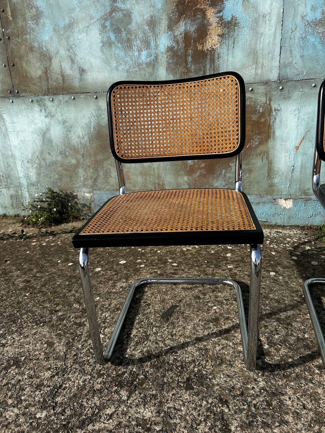 Set of 4 Cesca chairs by Marcel Breuer