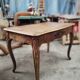 Louis XV desk with walnut burl.