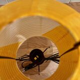 Yellow lamp "Paper and metal design".