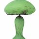 Lampe champignon art déco pâte de verre