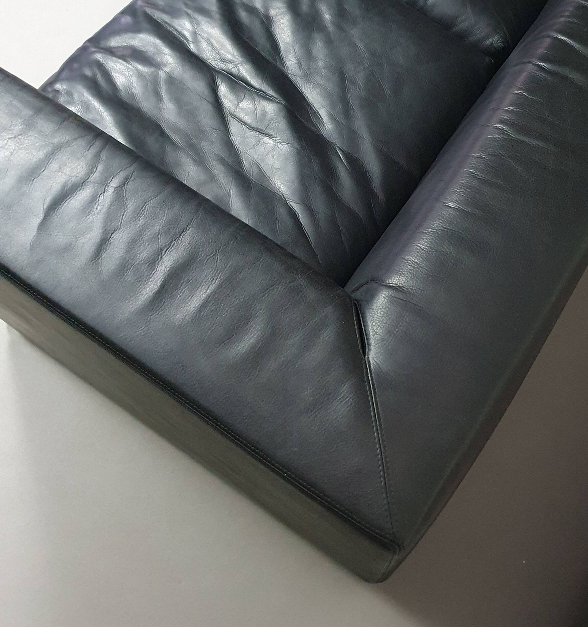 Wittmann leather sofa Camin by Paolo Piva