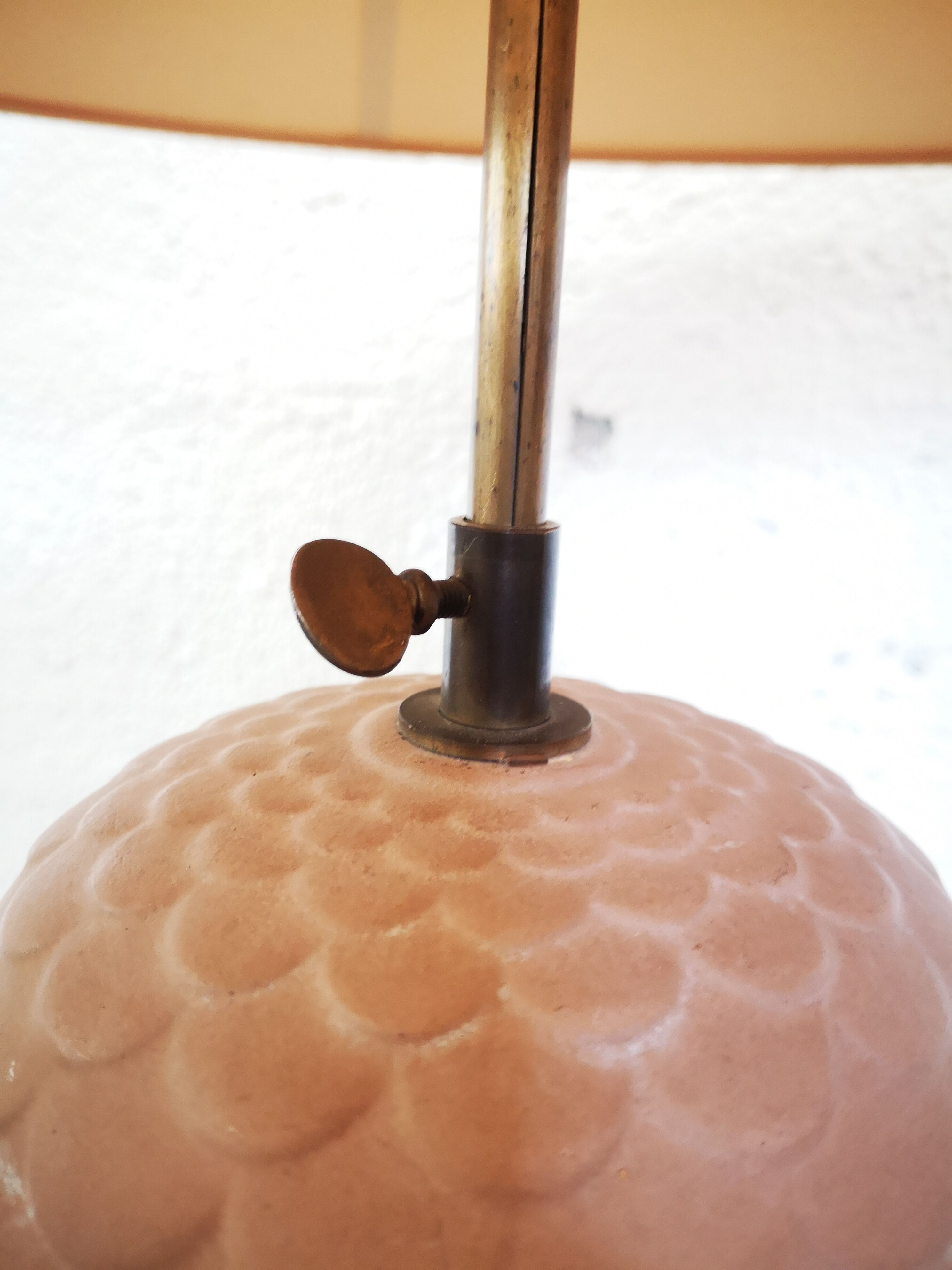 Terracotta lamp "CHAUMETTE Paris"