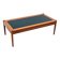 Scandinavian coffee table in teak and black formica, 1960.