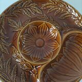 Trio of vintage Sela Portugal barbotine plates from the 60s