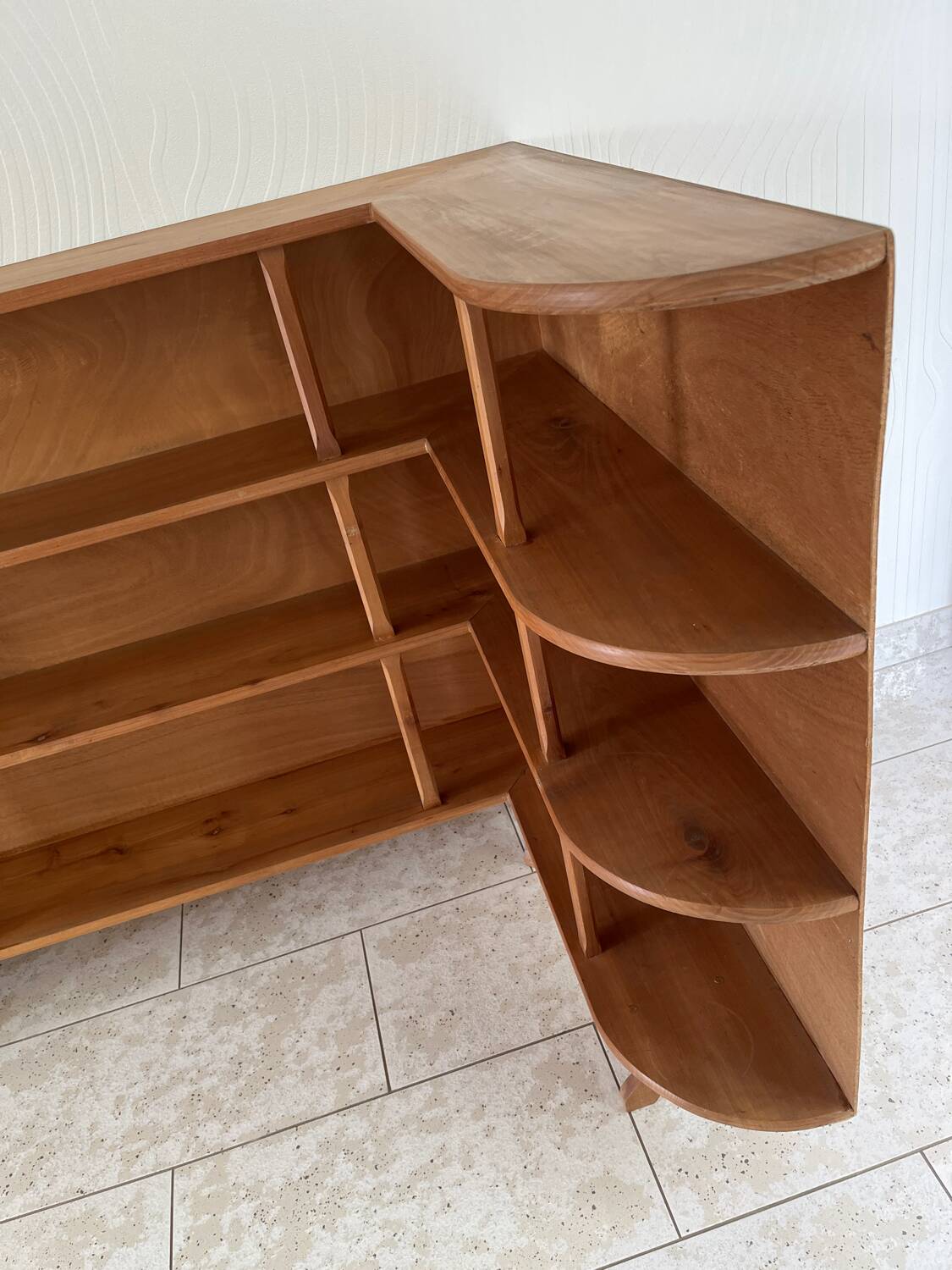 Corner bookcase shelf from the 60s ART DECO