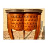Table form heart in style Louis XV marquetry