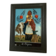 Frame for reverse glass painting fixed under glass Saint Eloi