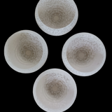 Set of 4 glass shades Clichy