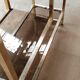 Vintage glazed brass shelf