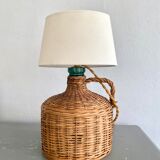 Wicker lamp, lampshade, cable 2 m fabric