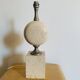Pied de lampe Philippe Barbier en travertin – années 1970