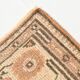 Tapis Oushak Vintage, Laine Fait Main, Beige et Pêche, 168x257 Cm