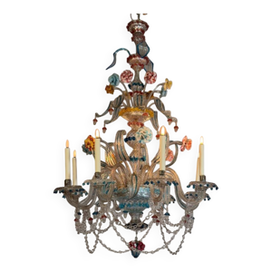 lustre vénitien en verre - bras