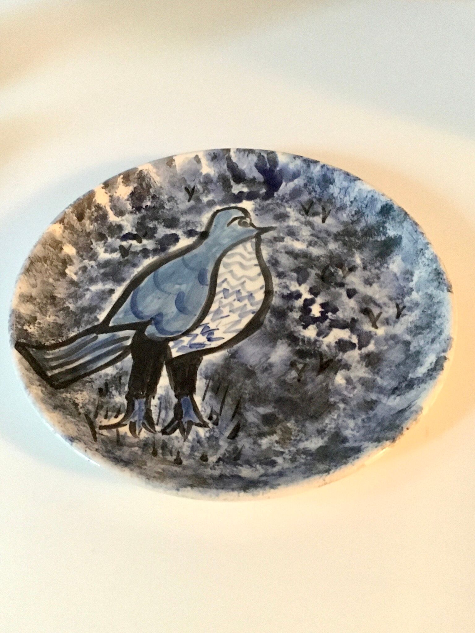 Picasso's 1960s bird plate
