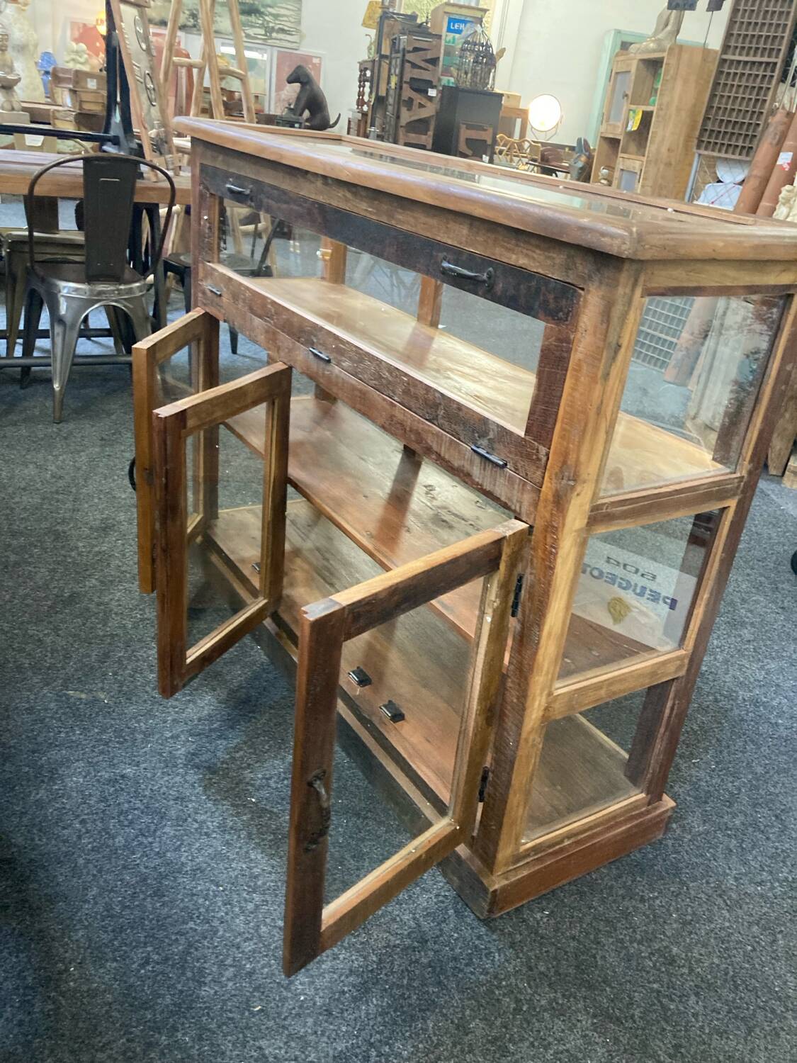 Exotic Wood counter display case
