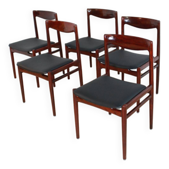 set of four Lübke dining chairs