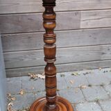 Turned wooden plant stand