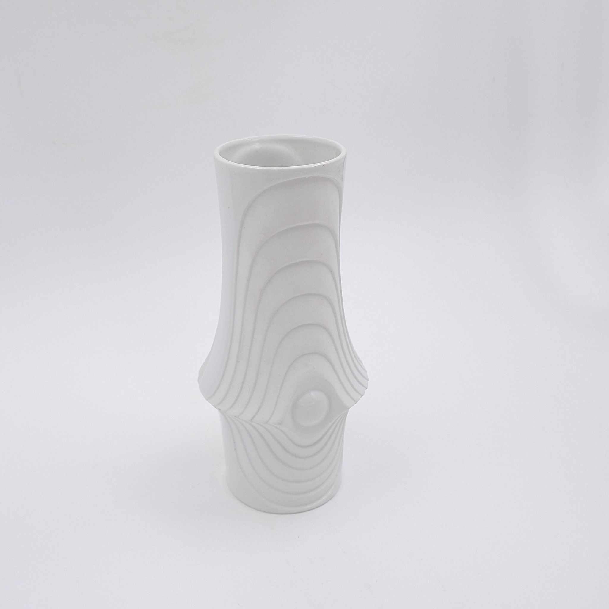 Vase en porcelaine Op Art par Royal Bavaria KPM, Allemagne, années 1970