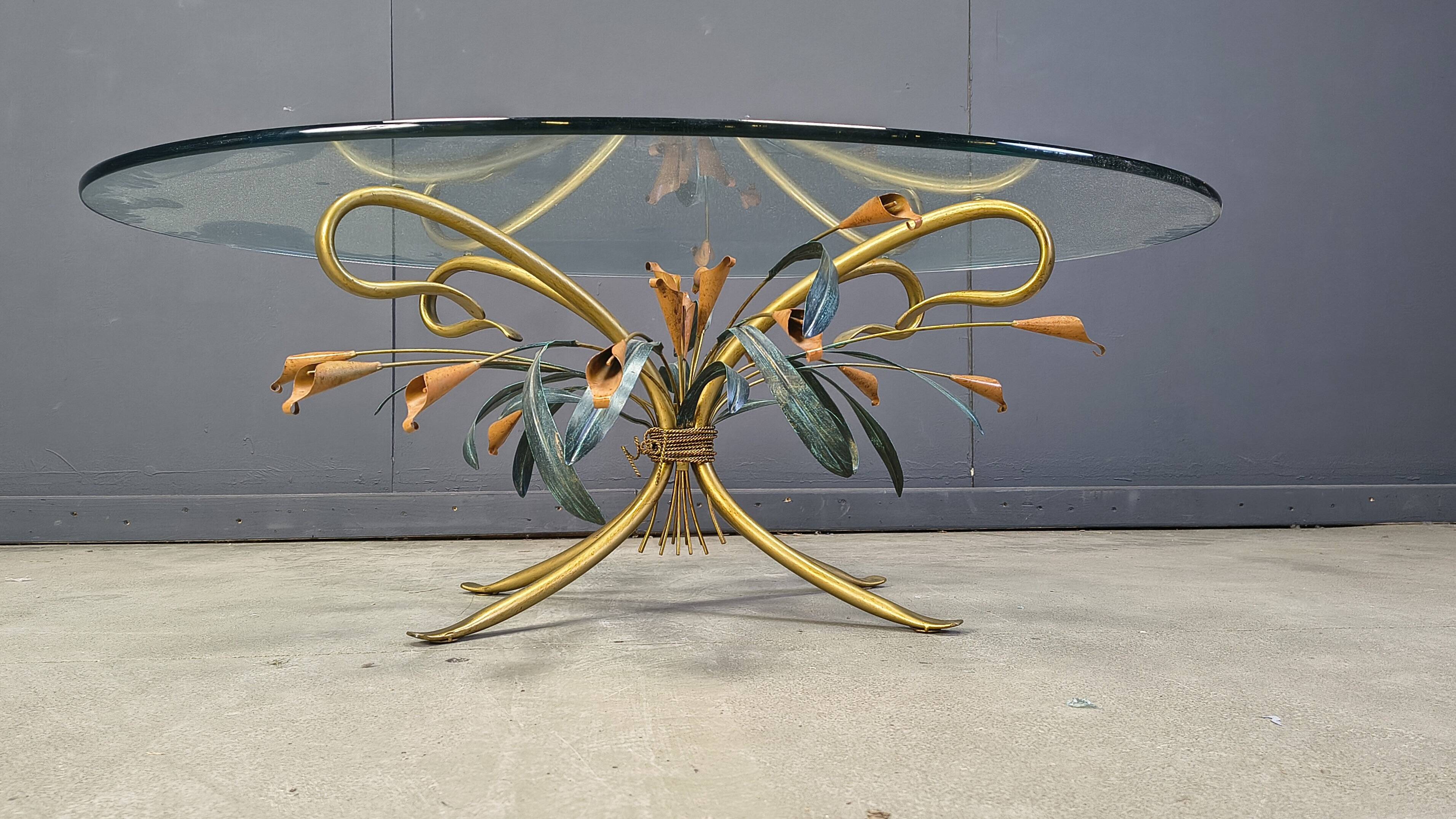 Table basse florentine dans le style de Hans Kögl, années 1970