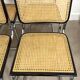 Set of four B32 chairs by Marcel Breuer made in Italy.