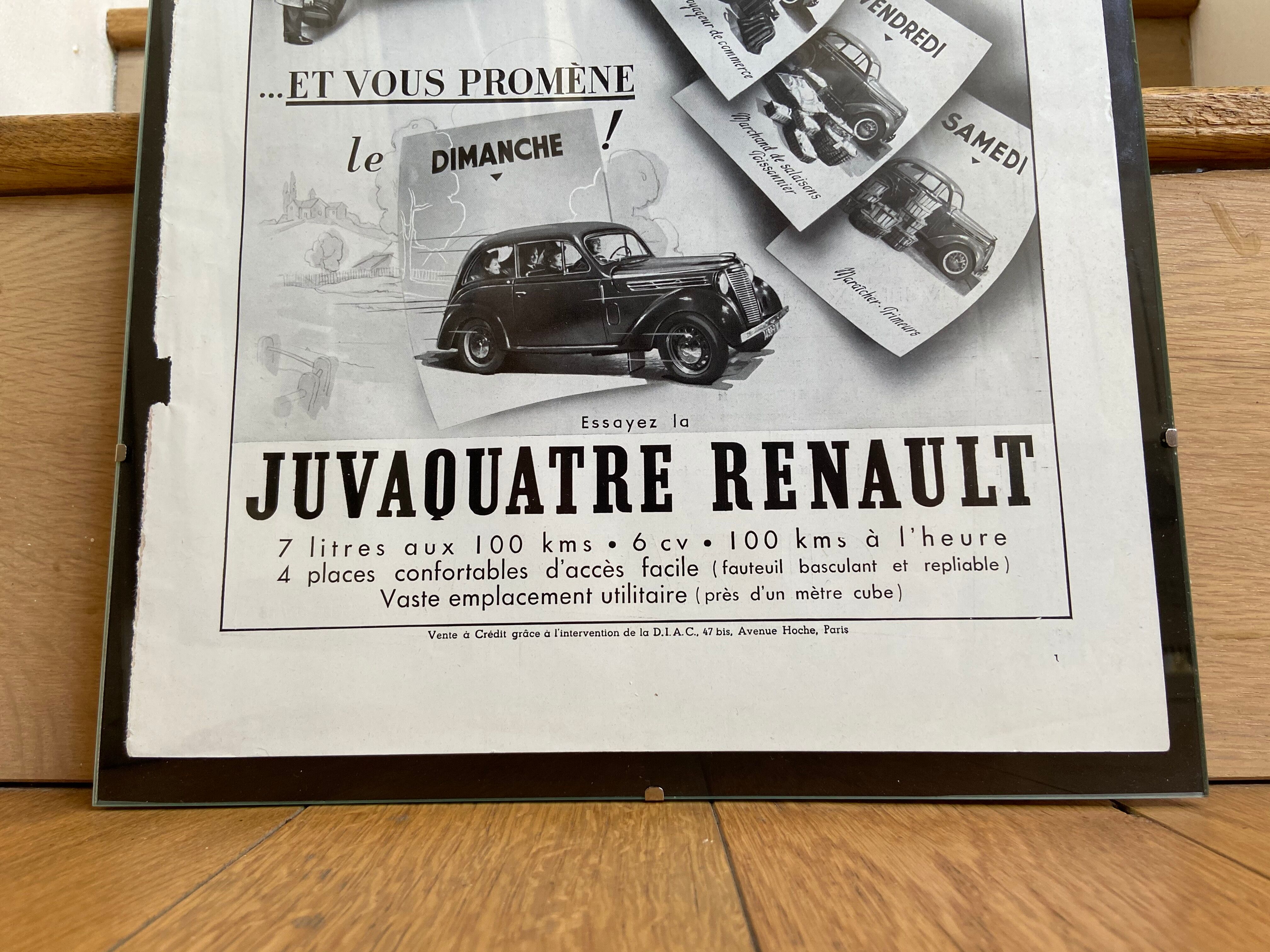 Advertising poster Juvafour Renault 18 February 1939