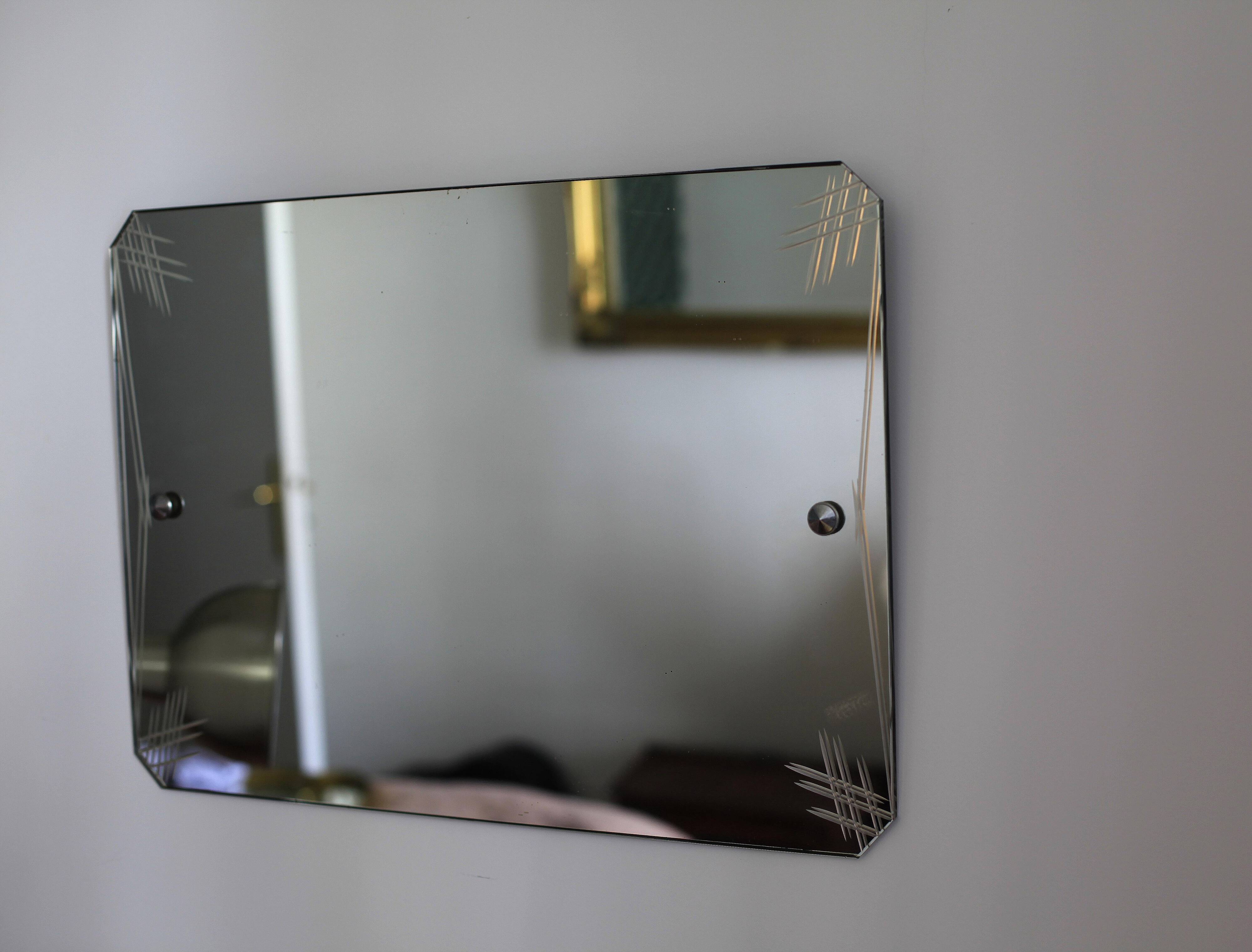 Rectangular beveled mirror 60x42