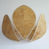 Wall light cork lotus flower