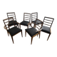 4 chairs and 2 armchairs McIntosh mid-century modern teak Kvadrat
