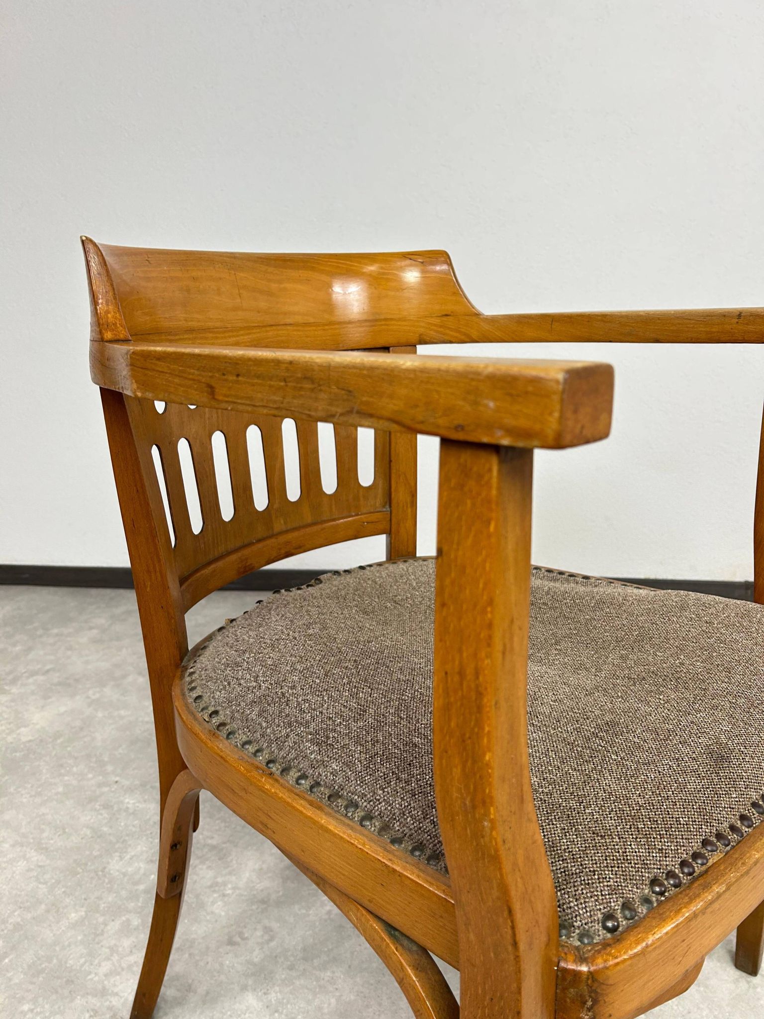 Vienna Secession armchair by Otto Wagner executed by Pancota Vienna