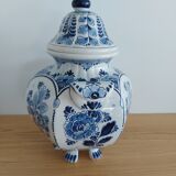 Delft earthenware covered vase