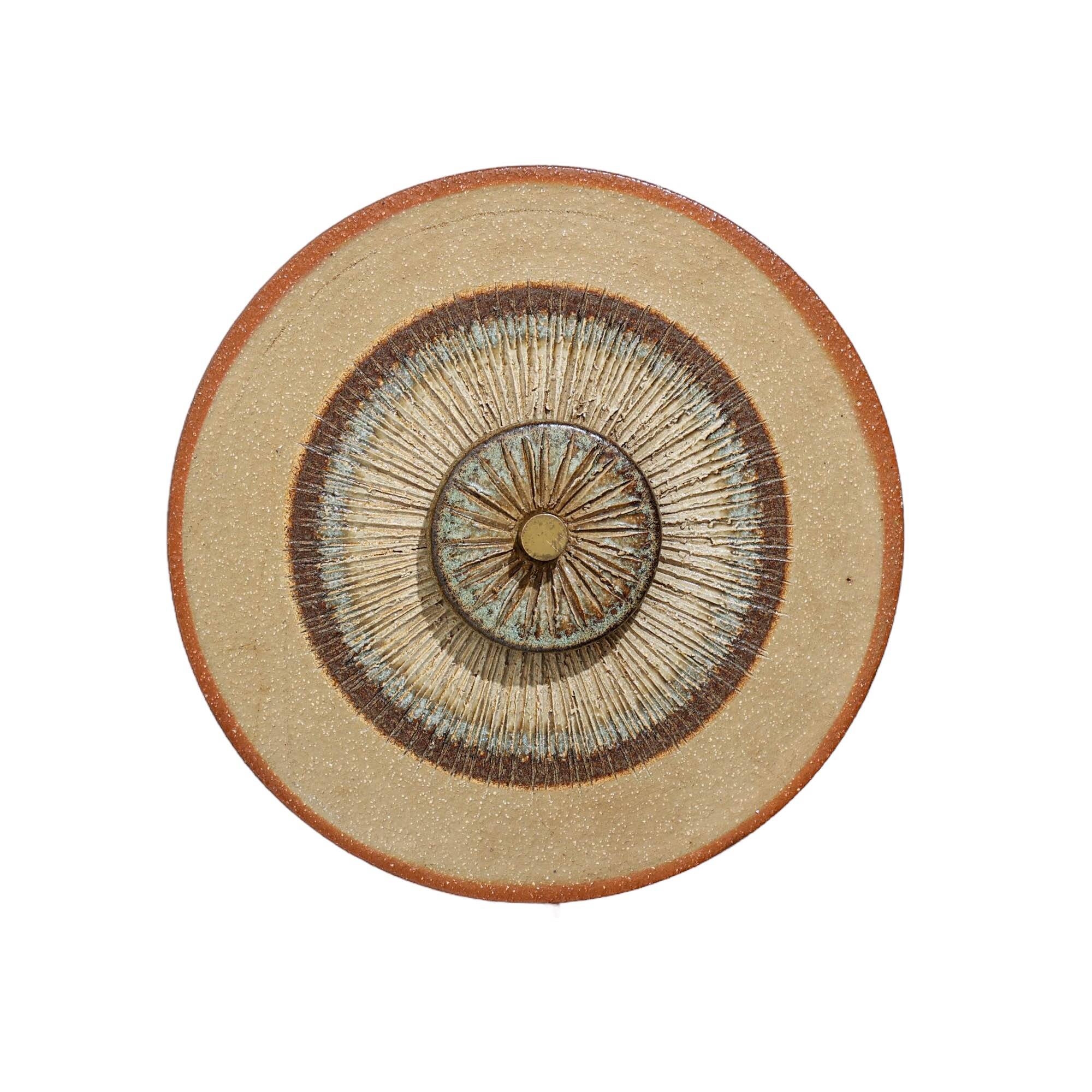 Ceramic wall lamp by Noomi Backhausen & Poul Brandborg for Søholm, Denmark