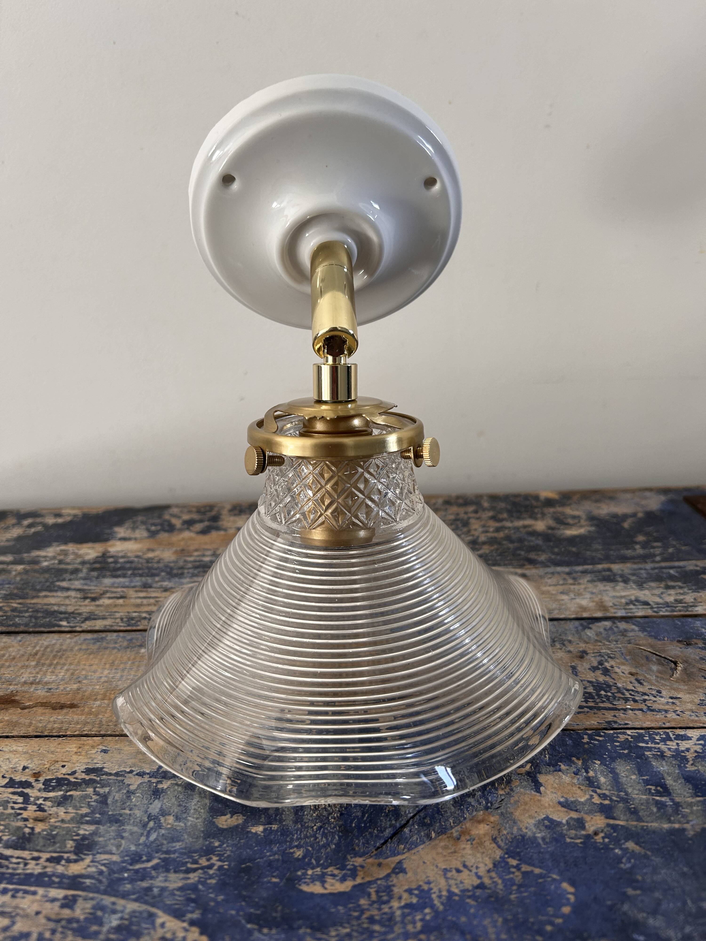 Old tulip wall light