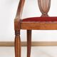 Chaise gondole Art Déco en bois massif