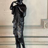 Diane de Gabies, bronze after the antique, black patina 19th century