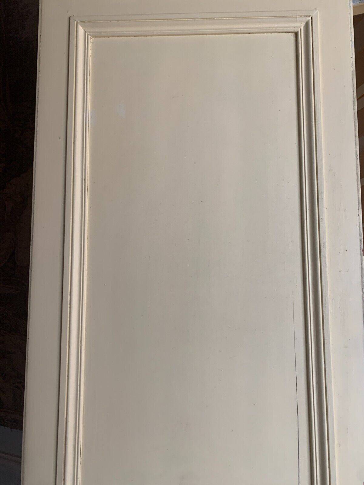 Double-sided passage door in 20th century patinated fir