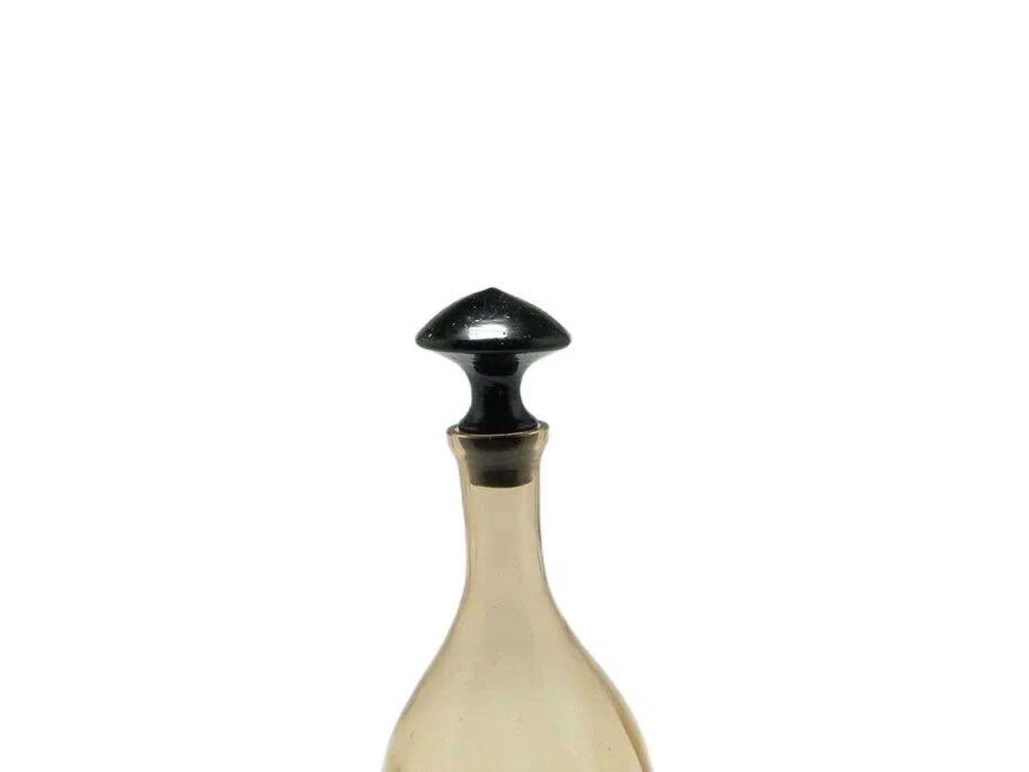 CMD Art Deco Carafe, Pink Glass, Poland, 1930s