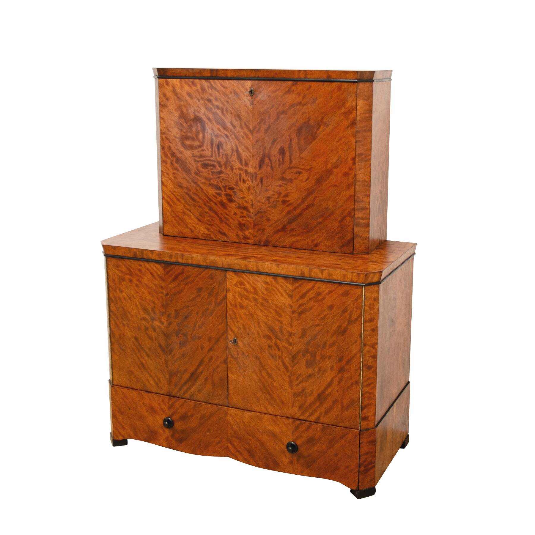 Bar ou buffet art déco, années 1930, tchécoslovaquie