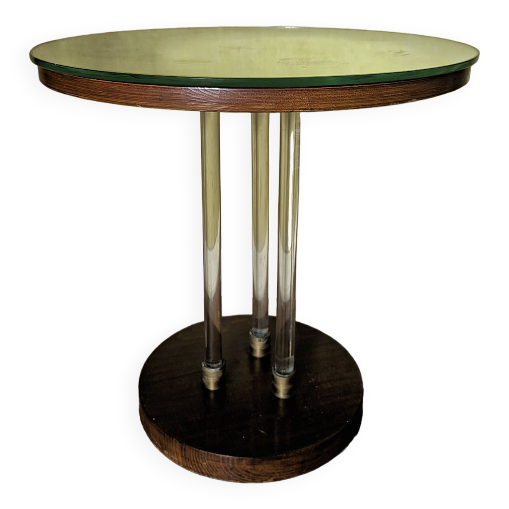 Art Deco pedestal table attributed to Jacques Adnet