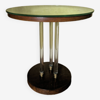 Art Deco pedestal table attributed to Jacques Adnet