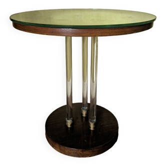 Art Deco pedestal table attributed to Jacques Adnet