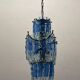 Midcentury Glass Blue Light Pendant 1970’s